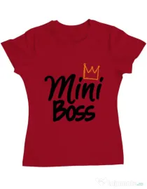 Tricou ADLER dama Mini boss Rosu