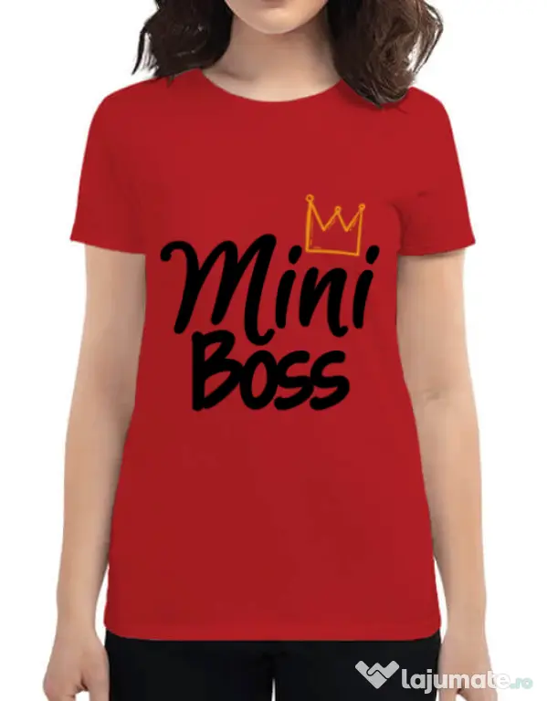 Tricou ADLER dama Mini boss Rosu