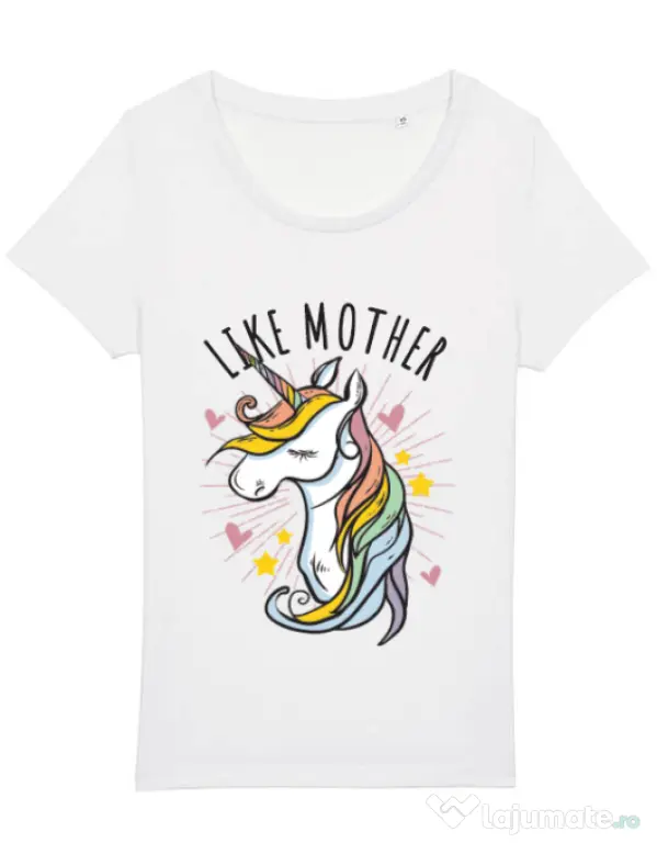 Tricou STANLEY STELLA dama Like mother Alb