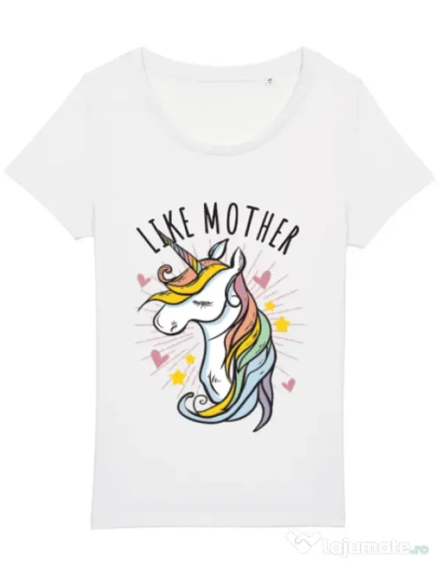 Tricou STANLEY STELLA dama Like mother Alb
