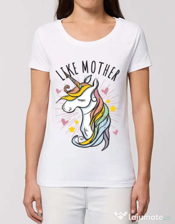 Tricou STANLEY STELLA dama Like mother Alb