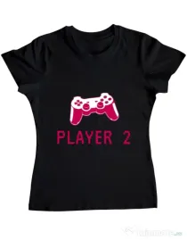 Tricou ADLER dama Player 2 Negru