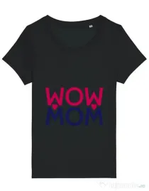 Tricou STANLEY STELLA dama Wow mom Negru