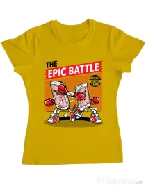 Tricou ADLER dama Epic battle Galben