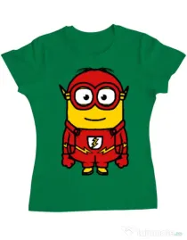 Tricou ADLER dama Minion flash Verde mediu