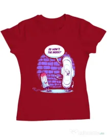 Tricou ADLER dama How is the inside Rosu