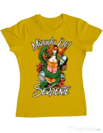 Tricou ADLER dama Mirada Del Serpiente Galben