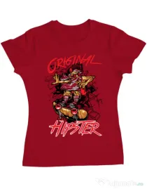 Tricou ADLER dama Original hipster Rosu