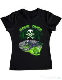 Tricou ADLER dama Poisonous mushroom Negru