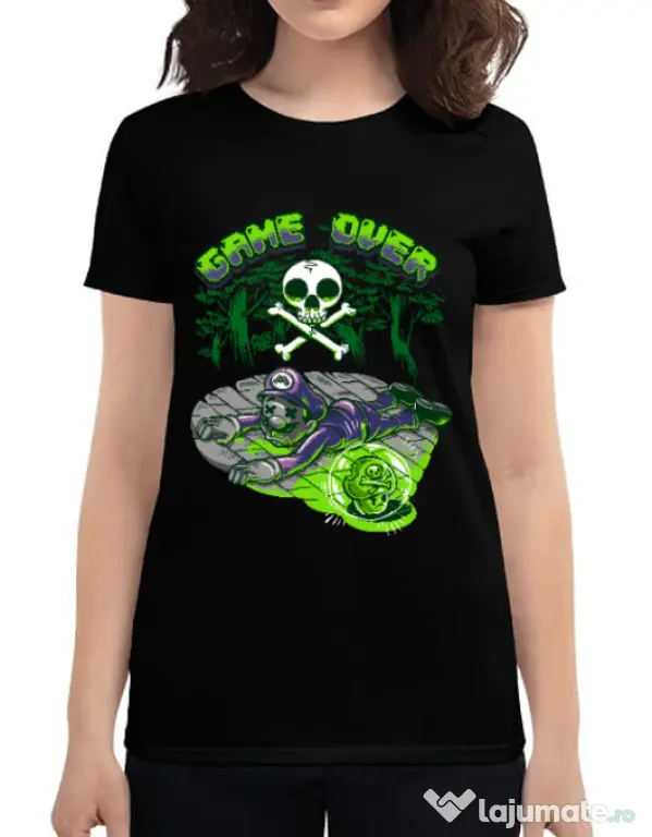 Tricou ADLER dama Poisonous mushroom Negru