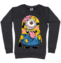 Bluza ADLER dama Zombie minion Negru melanj