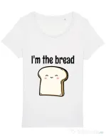 Tricou STANLEY STELLA dama I am the bread Alb