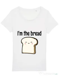 Tricou STANLEY STELLA dama I am the bread Alb