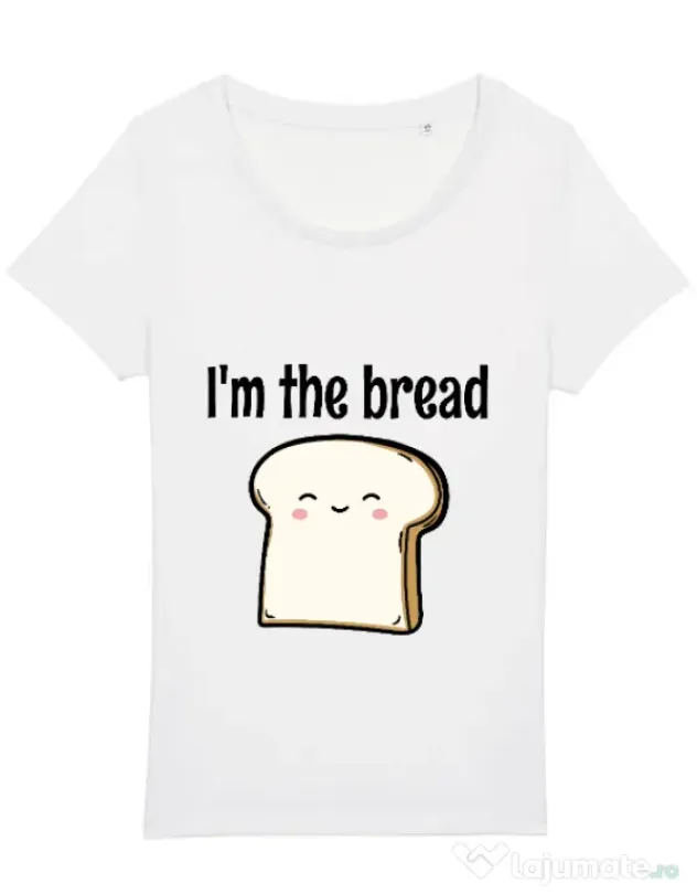 Tricou STANLEY STELLA dama I am the bread Alb