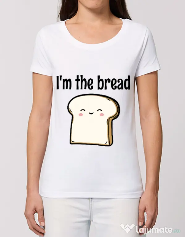 Tricou STANLEY STELLA dama I am the bread Alb