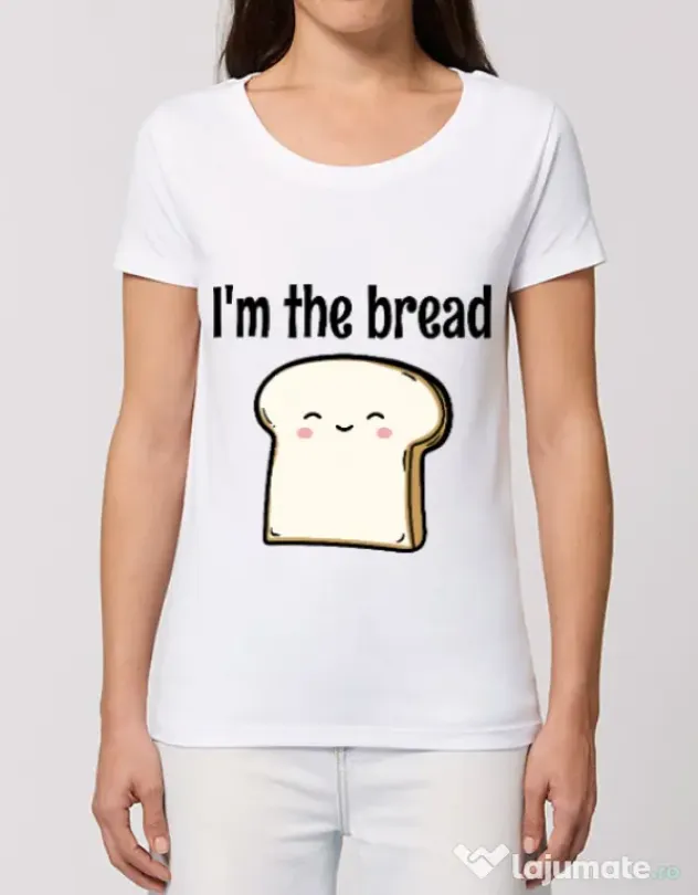Tricou STANLEY STELLA dama I am the bread Alb
