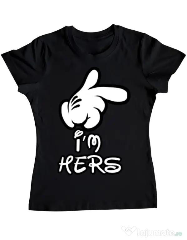 Tricou ADLER dama I am hers Negru