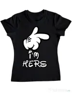 Tricou ADLER dama I am hers Negru