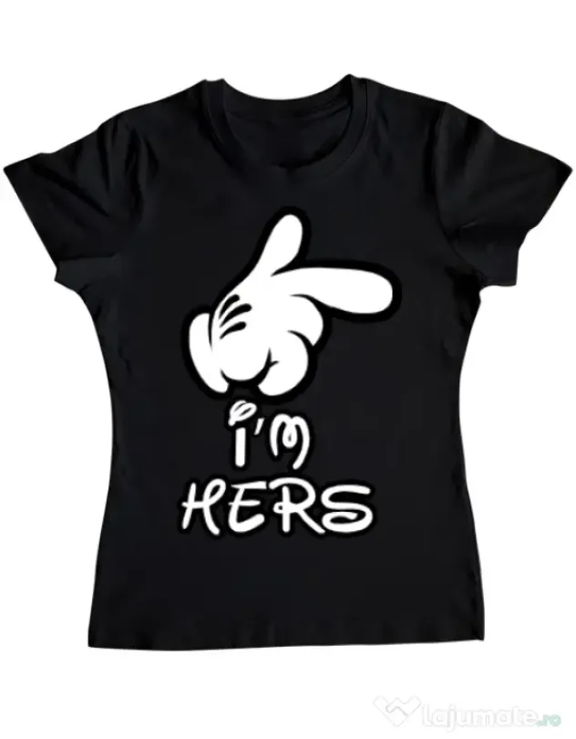Tricou ADLER dama I am hers Negru