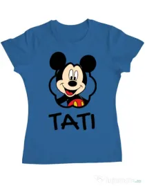 Tricou ADLER dama Mouse daddy Albastru azuriu