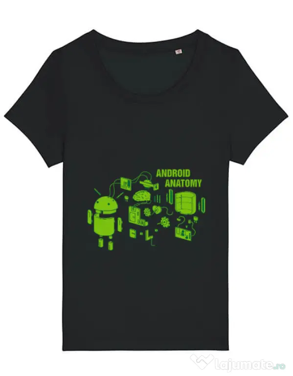 Tricou STANLEY STELLA dama Android anatomy Negru