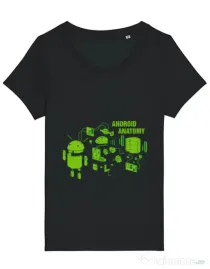 Tricou STANLEY STELLA dama Android anatomy Negru