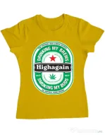 Tricou ADLER dama Highagain Galben