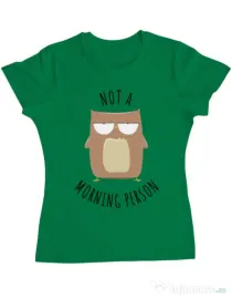 Tricou ADLER dama Morning owl Verde mediu