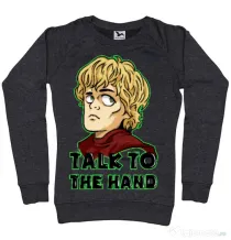 Bluza ADLER dama Talk to the hand Negru melanj