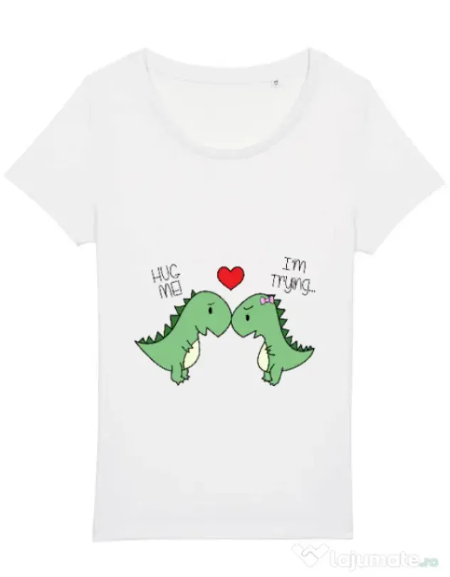 Tricou STANLEY STELLA dama Trex love Alb