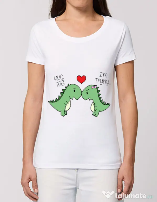 Tricou STANLEY STELLA dama Trex love Alb