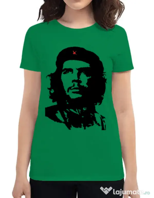 Tricou ADLER dama Che Guevara Verde mediu