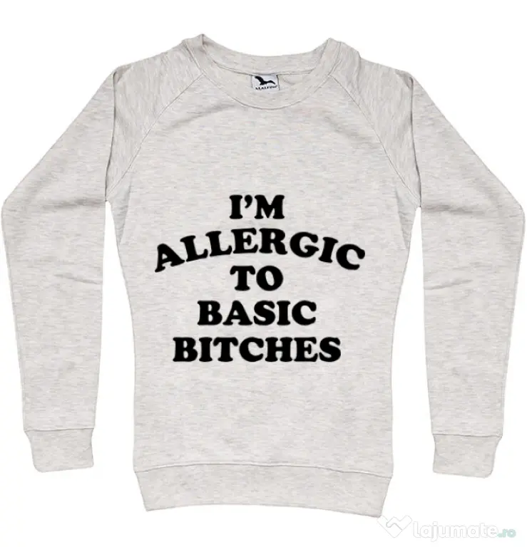 Bluza ADLER dama Allergic to basic bitches Migdala melanj