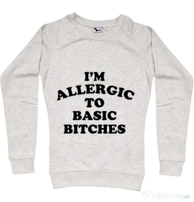Bluza ADLER dama Allergic to basic bitches Migdala melanj