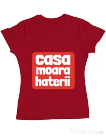 Tricou ADLER dama Casa moara haterii Rosu