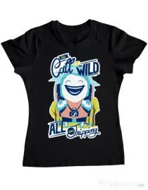 Tricou ADLER dama Call of the wild Negru