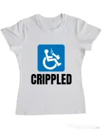 Tricou ADLER dama Crippled Alb