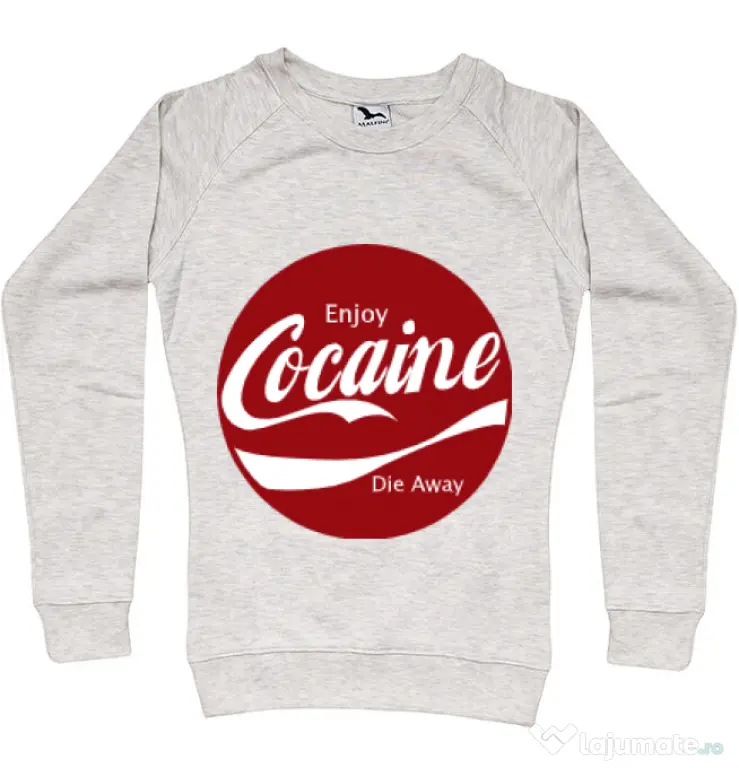 Bluza ADLER dama Enjoy cocaine Migdala melanj