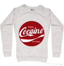 Bluza ADLER dama Enjoy cocaine Migdala melanj
