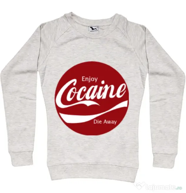 Bluza ADLER dama Enjoy cocaine Migdala melanj
