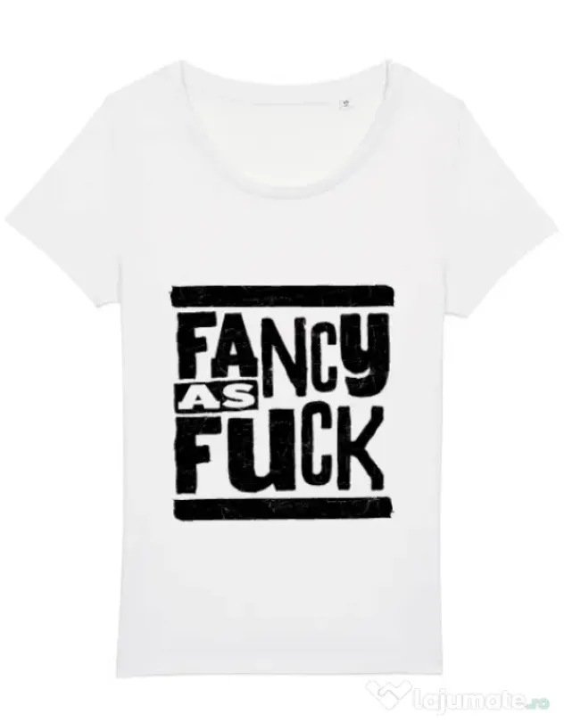 Tricou STANLEY STELLA dama Fancy as fuck Alb