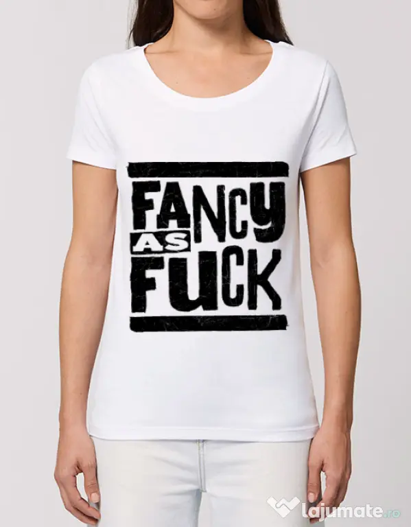 Tricou STANLEY STELLA dama Fancy as fuck Alb