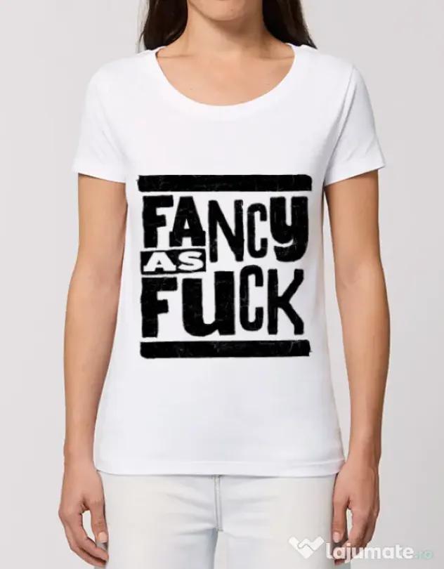 Tricou STANLEY STELLA dama Fancy as fuck Alb