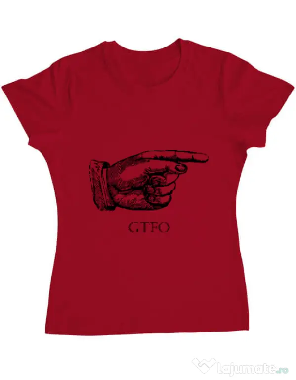 Tricou ADLER dama GTFO Rosu