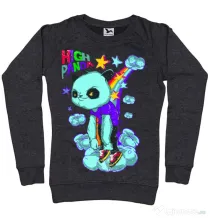 Bluza ADLER dama High panda Negru melanj