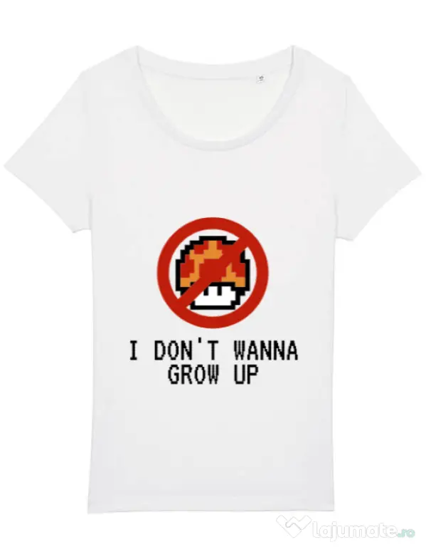 Tricou STANLEY STELLA dama I dont wanna grow up Alb