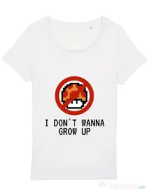 Tricou STANLEY STELLA dama I dont wanna grow up Alb