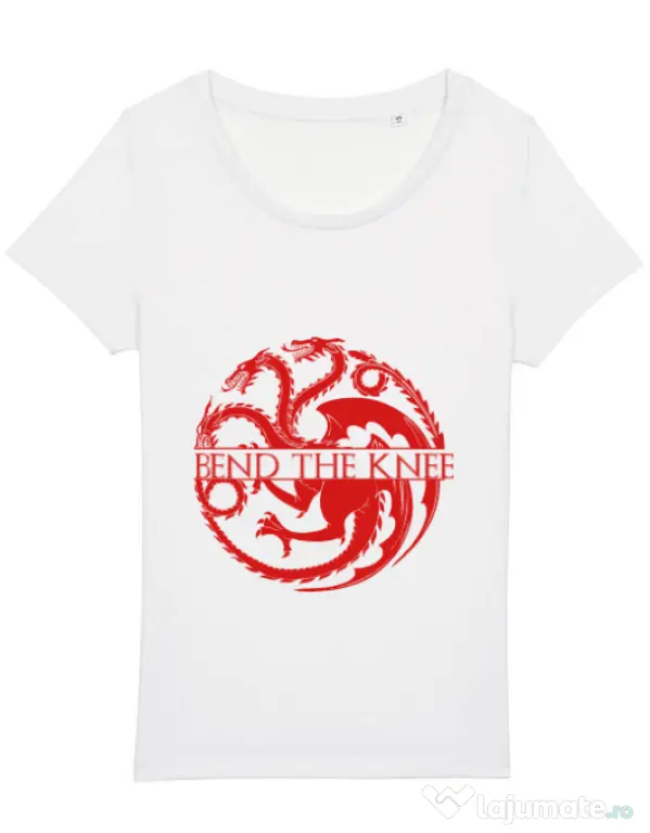 Tricou STANLEY STELLA dama Bend the knee Alb