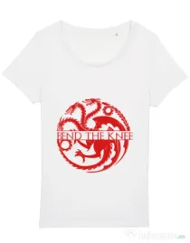Tricou STANLEY STELLA dama Bend the knee Alb