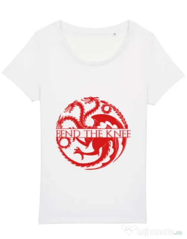Tricou STANLEY STELLA dama Bend the knee Alb